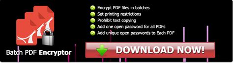 PDFZilla Batch PDF Encryptor