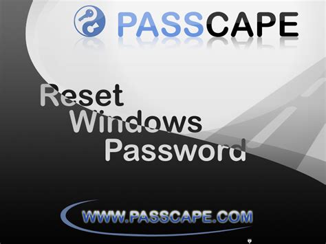 Passcape Windows Password Recovery